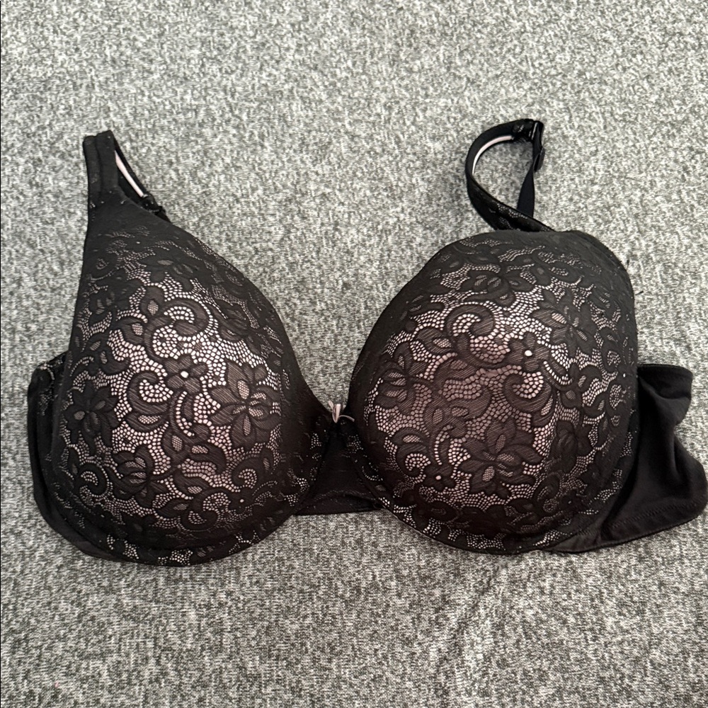 Cacique Black Lace Underwire Bra Intimates